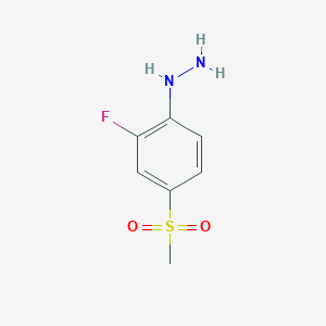 molecular formula C7H9FN2O2S B1304192 [2-Fluoro-4-(methylsulfonyl)phenyl]hydrazine CAS No. 832714-48-4