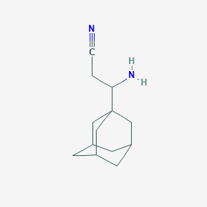 molecular formula C13H20N2 B13041990 3-(Adamantan-1-yl)-3-aminopropanenitrile 