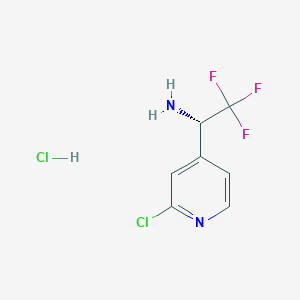 (S)-1-(2-Chloropyridin-4-YL)-2,2,2-trifluoroethan-1-amine hcl