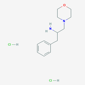 molecular formula C13H22Cl2N2O B13042023 1-Morpholino-3-phenylpropan-2-amine Dihydrochloride 