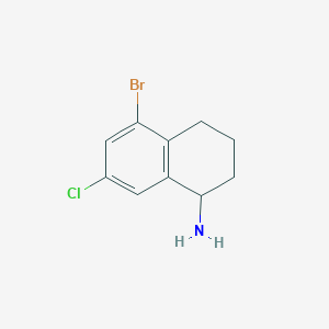 5-Bromo-7-chloro-1,2,3,4-tetrahydronaphthalen-1-amine