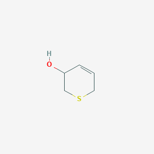 molecular formula C5H8OS B13042091 3,6-Dihydro-2H-thiopyran-3-ol 