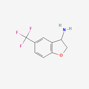 5-(Trifluoromethyl)-2,3-dihydro-1-benzofuran-3-amine