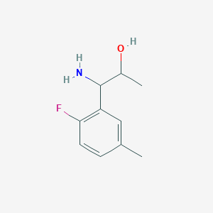 1-Amino-1-(2-fluoro-5-methylphenyl)propan-2-OL