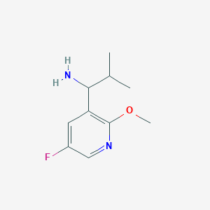 1-(5-Fluoro-2-methoxypyridin-3-YL)-2-methylpropan-1-amine