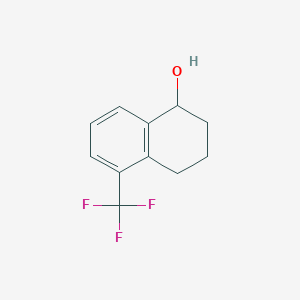 molecular formula C11H11F3O B13042206 5-(Trifluoromethyl)-1,2,3,4-tetrahydronaphthalen-1-ol 