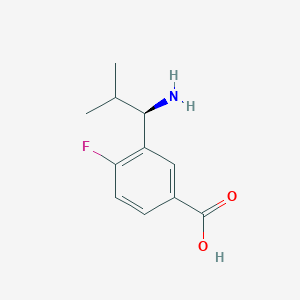 (R)-3-(1-Amino-2-methylpropyl)-4-fluorobenzoicacidhcl