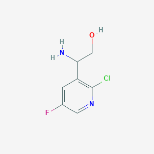 2-Amino-2-(2-chloro-5-fluoropyridin-3-YL)ethan-1-OL