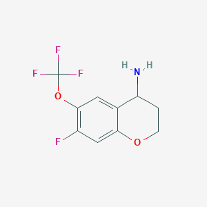 7-Fluoro-6-(trifluoromethoxy)chroman-4-amine