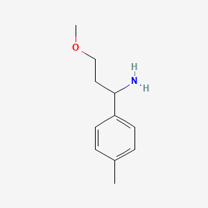 3-Methoxy-1-(4-methylphenyl)propan-1-amine