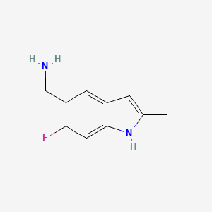 (6-fluoro-2-methyl-1H-indol-5-yl)methanamine