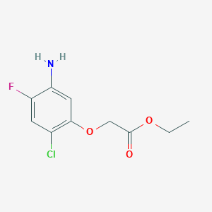 molecular formula C10H11ClFNO3 B1304228 2-(5-氨基-2-氯-4-氟苯氧基)乙酸乙酯 CAS No. 91920-52-4