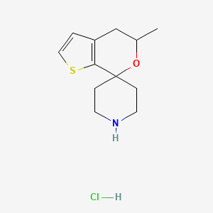 5'-Methyl-4',5'-dihydrospiro[piperidine-4,7'-thieno[2,3-C]pyran] hcl