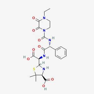 (2s,4s)-2-[(R)-Carboxy{[(2r)-2-{[(4-Ethyl-2,3-Dioxopiperazin-1-Yl)carbonyl]amino}-2-Phenylacetyl]amino}methyl]-5,5-Dimethyl-1,3-Thiazolidine-4-Carboxylic Acid