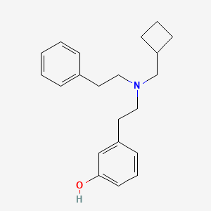 molecular formula C21H27NO B13042298 3-(2-((Cyclobutylmethyl)(phenethyl)amino)ethyl)phenol CAS No. 1409931-92-5