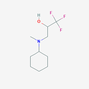 molecular formula C10H18F3NO B1304230 3-[Cyclohexyl(methyl)amino]-1,1,1-trifluoro-2-propanol CAS No. 446276-15-9
