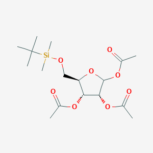 [(2R,3R,4R)-4,5-diacetyloxy-2-[[tert-butyl(dimethyl)silyl]oxymethyl]oxolan-3-yl] acetate