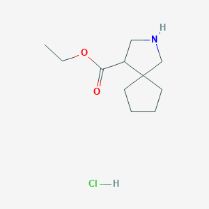 Ethyl 2-azaspiro[4.4]nonane-4-carboxylate hcl