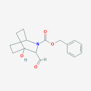 Benzyl 3-formyl-4-hydroxy-2-azabicyclo[2.2.2]octane-2-carboxylate