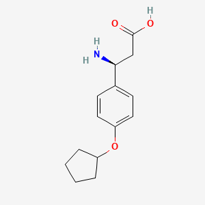 (3S)-3-amino-3-(4-cyclopentyloxyphenyl)propanoic acid