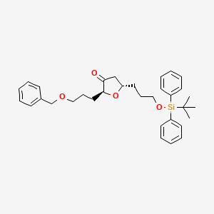 (2S,5S)-2-(3-(Benzyloxy)propyl)-5-(3-((tert-butyldiphenylsilyl)oxy)propyl)dihydrofuran-3(2H)-one