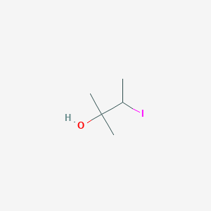 molecular formula C5H11IO B13042453 3-Iodo-2-methylbutan-2-ol 