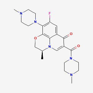 molecular formula C23H30FN5O3 B13042471 Levofloxacin impurity 4 