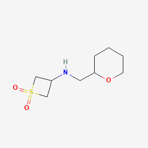 3-(((Tetrahydro-2H-pyran-2-yl)methyl)amino)thietane1,1-dioxide