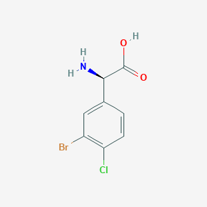 (R)-2-Amino-2-(3-bromo-4-chlorophenyl)aceticacidhcl