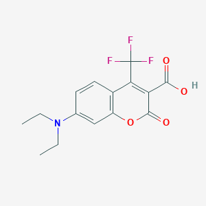 molecular formula C15H14F3NO4 B1304248 7-(二乙基氨基)-2-氧代-4-(三氟甲基)-2H-香豆素-3-羧酸 CAS No. 333303-14-3