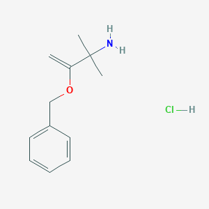 3-(Benzyloxy)-2-methylbut-3-EN-2-amine hcl