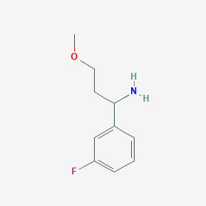 1-(3-Fluorophenyl)-3-methoxypropan-1-amine