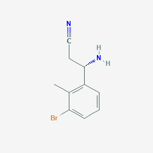 (3S)-3-Amino-3-(3-bromo-2-methylphenyl)propanenitrile