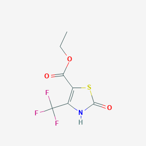 molecular formula C7H6F3NO3S B1304253 2-氧代-4-(三氟甲基)-2,3-二氢-1,3-噻唑-5-羧酸乙酯 CAS No. 72850-53-4