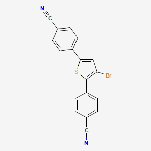 4,4'-(3-Bromothiophene-2,5-diyl)dibenzonitrile