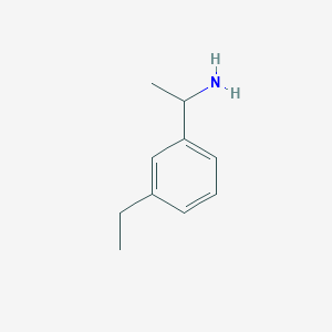 molecular formula C10H15N B13042546 1-(3-Ethylphenyl)ethan-1-amine 