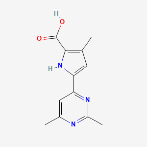 5-(2,6-Dimethylpyrimidin-4-yl)-3-methyl-1H-pyrrole-2-carboxylic acid