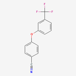 molecular formula C14H8F3NO B1304256 4-[3-(Trifluoromethyl)phenoxy]benzenecarbonitrile CAS No. 453557-46-5