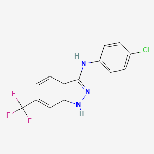 N-(4-Chlorophenyl)-6-(trifluoromethyl)-1H-indazol-3-amine