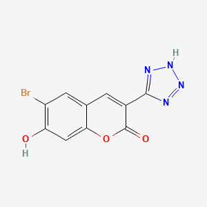 6-Bromo-7-hydroxy-3-(1H-tetrazol-5-YL)-2H-chromen-2-one