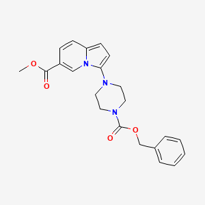 Methyl 3-(4-((Benzyloxy)Carbonyl)Piperazin-1-Yl)Indolizine-6-Carboxylate