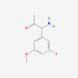 1-Amino-1-(3-fluoro-5-methoxyphenyl)propan-2-one