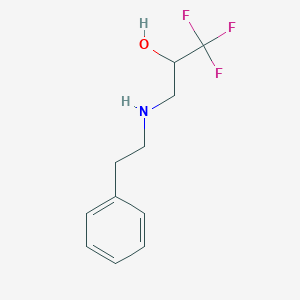 molecular formula C11H14F3NO B1304266 1,1,1-Trifluoro-3-(phenethylamino)-2-propanol CAS No. 400878-20-8