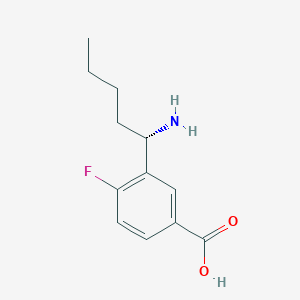 (S)-3-(1-Aminopentyl)-4-fluorobenzoicacidhcl