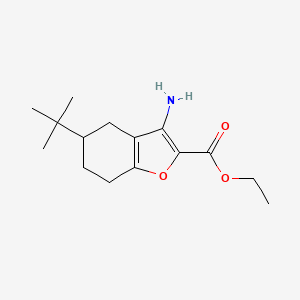 Ethyl 3-amino-5-(tert-butyl)-4,5,6,7-tetrahydrobenzofuran-2-carboxylate