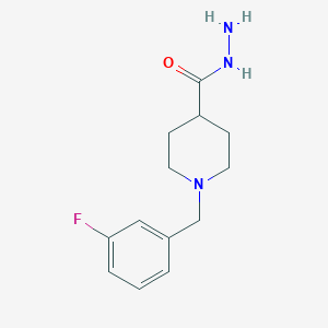 molecular formula C13H18FN3O B1304268 1-(3-Fluorobenzyl)-4-piperidinecarbohydrazide CAS No. 453557-70-5