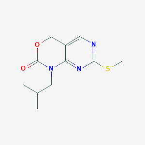 1-Isobutyl-7-(methylthio)-1,4-dihydro-2H-pyrimido[4,5-D][1,3]oxazin-2-one