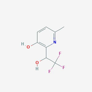 molecular formula C8H8F3NO2 B1304269 6-甲基-2-(2,2,2-三氟-1-羟乙基)吡啶-3-醇 CAS No. 344776-71-2