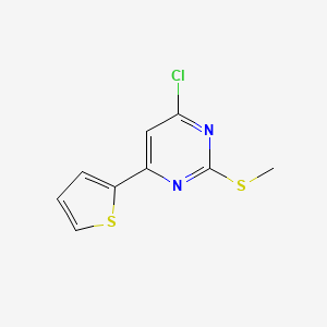 4-Chloro-2-(methylthio)-6-(thiophen-2-YL)pyrimidine