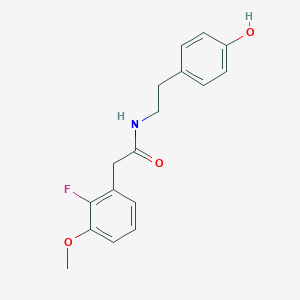 2-(2-Fluoro-3-methoxyphenyl)-N-(4-hydroxyphenethyl)acetamide